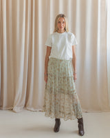 Addie Tiered Midi Skirt