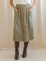 Meredith Corduroy Midi Skirt