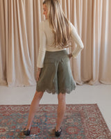 Isabella Lace Shorts - Olive