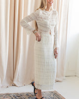 Kennedy Smocked Skirt - Cream