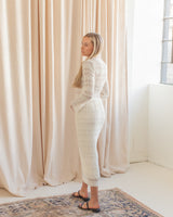 Kennedy Smocked Skirt - Cream