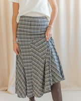 Simone Plaid Midi Skirt