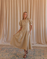 Rosie Midi Dress- Khaki