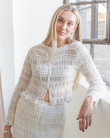 Kennedy Smocked Blouse - Cream