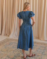 Rosie Midi Dress- Denim