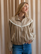 Madeline Lace Bomber Jacket
