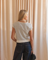 Rory Striped Knit- White