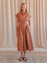 Beatrice Cocoa Dress