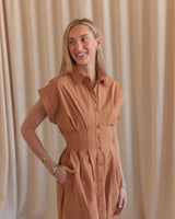 Beatrice Cocoa Dress