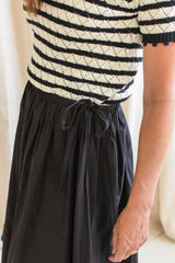 Marielle Poplin Midi Skirt