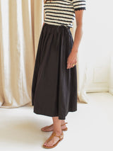 Marielle Poplin Midi Skirt