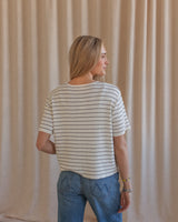 Ava Striped Knit- Ivory