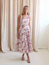 Vienna Toile Midi Dress