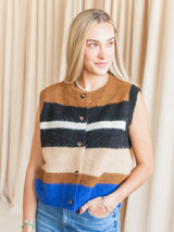 Spencer Striped Knit Vest