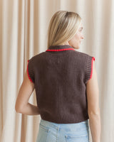 Sailor Sleeveless Knit - Brown