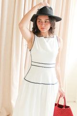 Braided Straw Hat - Black