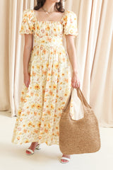 Margot Woven Tote - Brown