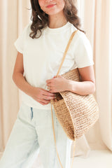 Brooke Brown Woven Bag