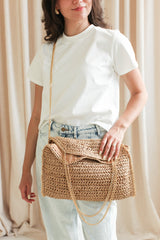 Brooke Brown Woven Bag