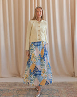 Patchwork Midi Skirt