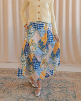Patchwork Midi Skirt