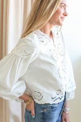 Lena Embroidered Blouse