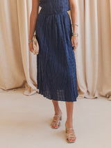 Parker Shirred Midi Skirt