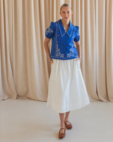 Lyla Poplin Midi Skirt