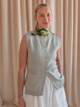 Melody Knit Vest- Grey