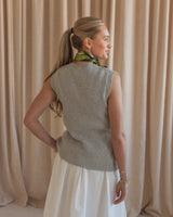 Melody Knit Vest- Grey