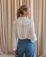 Remi Bow Blouse- Cream