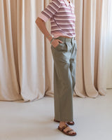 Olive Linen Trouser
