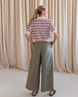 Olive Linen Trouser