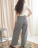 Liza Denim Striped Pants