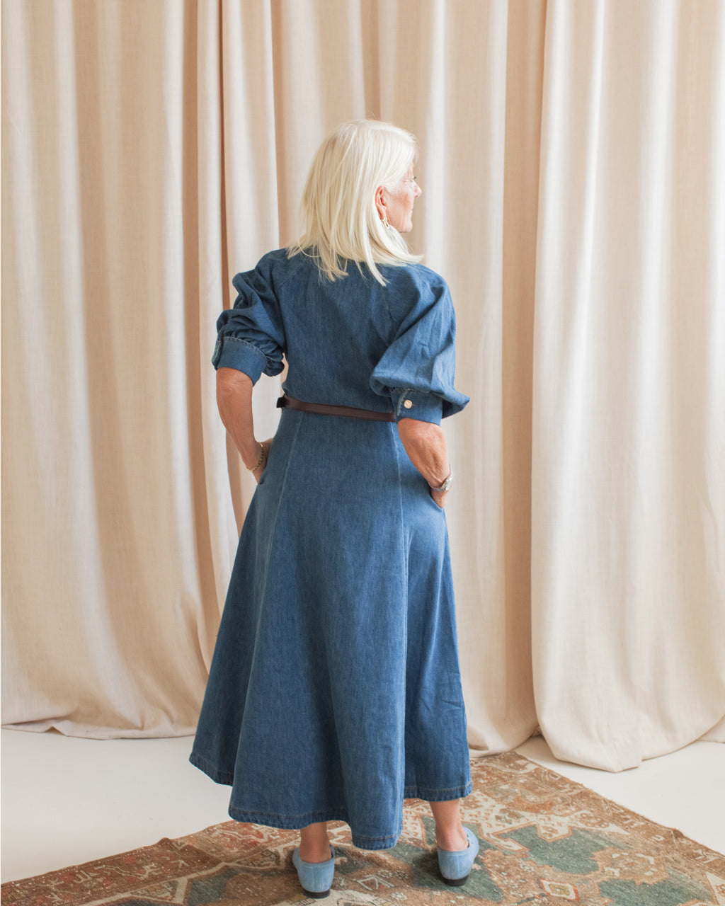 Lena Denim Belted Dress – Koo De Ker