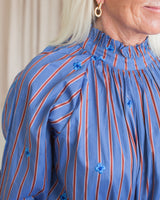 Sadie Stripe Blouse - Blue