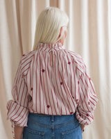 Sadie Stripe Blouse - Pink