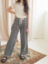 Liza Denim Striped Pants
