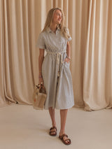 Hadley Striped Midi Dress
