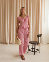 Cherry Gingham Pant