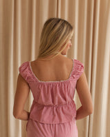 Cherry Gingham Top