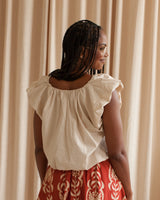 Khaki Bubble Blouse