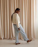 Jenny Gingham Pants- Blue