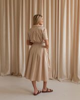Celine Khaki Shirt Dress
