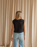 Chloe Crochet Top - Black