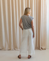 Riviera Linen Pant - White