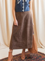Brooklyn Suede Skirt