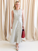 Valerie Striped Midi Dress