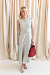 Valerie Striped Midi Dress