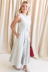 Valerie Striped Midi Dress